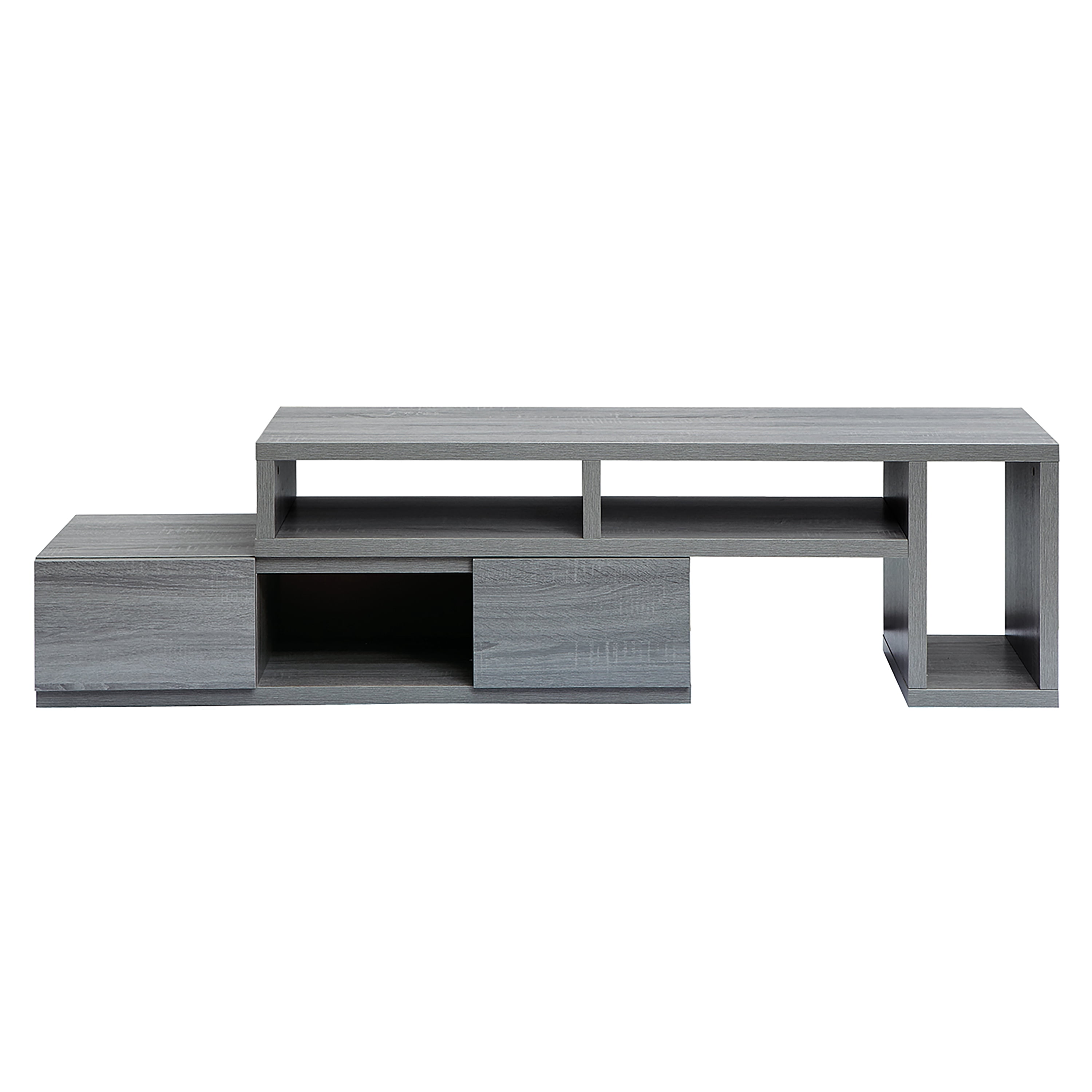 Techni Office Solutions 82.75" Gray Durable Adjustable Television Stand