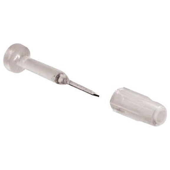 Prime-Line L 5775 Window Grid Retainer, 1-1/8 In. Steel Pin with Plastic Bushing, 6-Pk. - Quantity 6