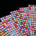 thumbnail image 4 of VONKY 5 Pcs Dazzling Crystal Rhinestone Gem Decorative Stickers 3mm mixed color 6mm 5 Pcs 1Set, 4 of 6