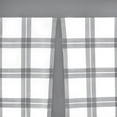 thumbnail image 4 of Achim Tate Plaid Light Filtering Tier and Valance Curtain Set, Grey, 58" x 36", 4 of 5