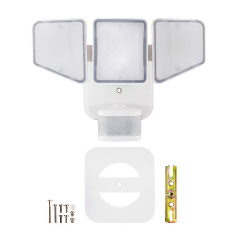 Enbrighten Outdoor Single-Head Motion-Sensing WiFi LED Security Light,  Bronze