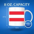 thumbnail image 3 of Austria World Flag Coffee Mug - Austria Pride - 11 Ounce Coffee Mug - Printed On Both Sides - Choose from Over 100 Countries - Microwave & Dishwasher Safe - White Handle & Interior - BMCM00818, 3 of 6