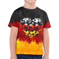 thumbnail image 1 of TZEWGL Cute Shirt For Kid Round Neck Loose Short Sleeve Color Block Letter Print Top For Baby size 4-5T, 1 of 4