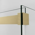 thumbnail image 3 of Vinnova Design Rectangle Double Sliding Frameless Shower Enclosure in Brushed Gold, 3 of 12