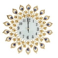 thumbnail image 4 of VIFERR Reloj de Pared con Forma de Flor de Estilo Europeo de Hierro Retro Reloj de Pared Colgante de Diamante Decoración del hogar, 4 of 8