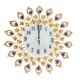 thumbnail image 1 of Reloj de Pared con Forma de Flor - Reloj de Pared Colgante de Diamante de Estilo Europeo de Hierro Amigos y Familiares, 1 of 14