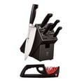 thumbnail image 1 of ZWILLING **** Four Star 7 Piece Knife Block Set, Black, 1 of 7