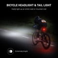 thumbnail image 2 of yeacher USB Rechargeable Bike Lights for Night Riding Super Bright Front Light and Rear LED Bicycle Light Set Bike Headlight Taillight, 2 of 7