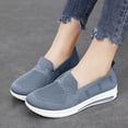 thumbnail image 6 of Abomasnow Womens Cloth Knit Slip‑On Breathable Walking Sneaker Shoes Casual Workout Running Going Out Shoes, 6 of 9