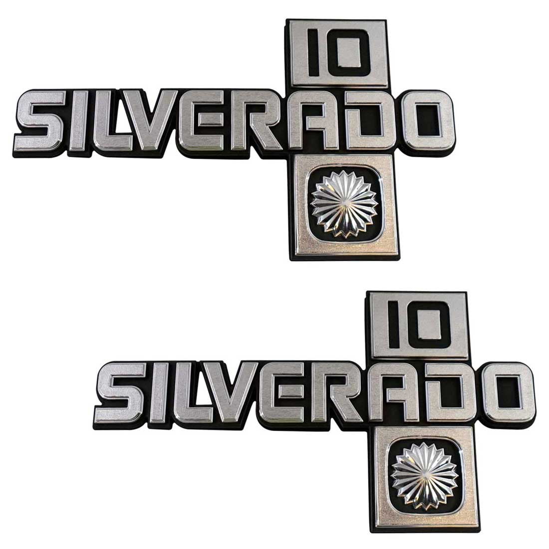 198187 Chevrolet Truck Silverado 10 Fender Emblem Set