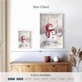 thumbnail image 4 of Elephant Stock Snowman In Wood Wall Art - Vertical Canvas Wall Art - Living Room Wall Decor - Holiday Canvas - Beige And Blue Decor By Makiko - 16" x 24", 4 of 8