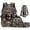 Camo Deer, variant on Bulopur Boys 17 Inch Backpack Set 4 Piece Galaxy Wolf Print School Bookbag with Lunch Box, Water Bottle Holder and Pencil Case for Elementary