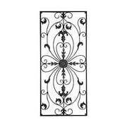 GB HOME COLLECTION gbHome GH-6778 Metal Wall Decor, Decorative Victorian Style Hanging Art, Steel DÃ©cor, Rectangular Design, 19.7 x 44 Inches, Black