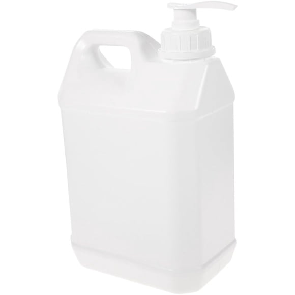 Dispensador De Bomba Para Gel y Jabón 3l, Botella Cuadrada De Plástico Blanca, Hogar y Baño, Recipiente Recargable De Mano Con Presión Para Líquidos De Higiene