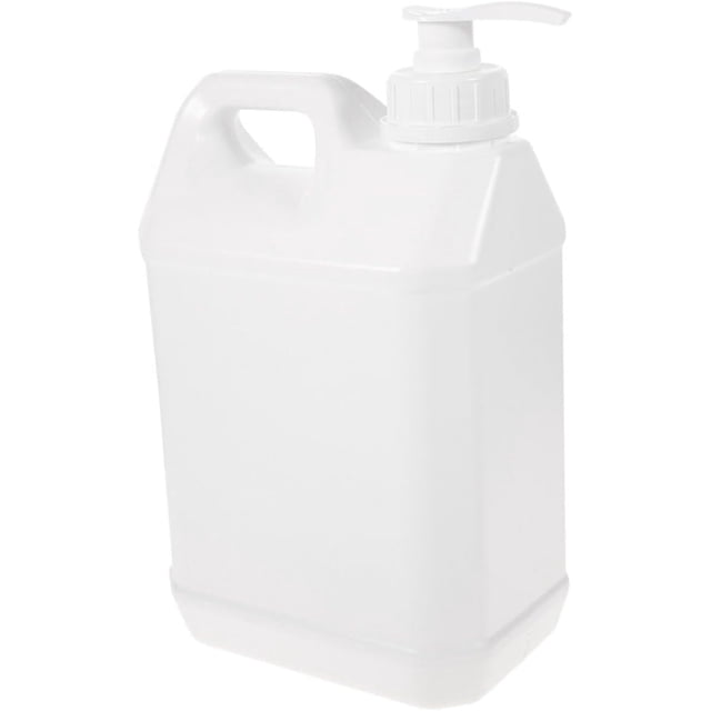 Dispensador De Bomba Para Gel y Jabón 3l, Botella Cuadrada De Plástico Blanca, Hogar y Baño, Recipiente Recargable De Mano Con Presión Para Líquidos De Higiene