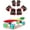 Skateboard Tricolor + Protective Gear, variant on Kartium Skateboards Complete 22 Inch, Plastic Mini Cruiser Retro Skateboard for Kids Boys Girls Teens Youths Adults and Beginners