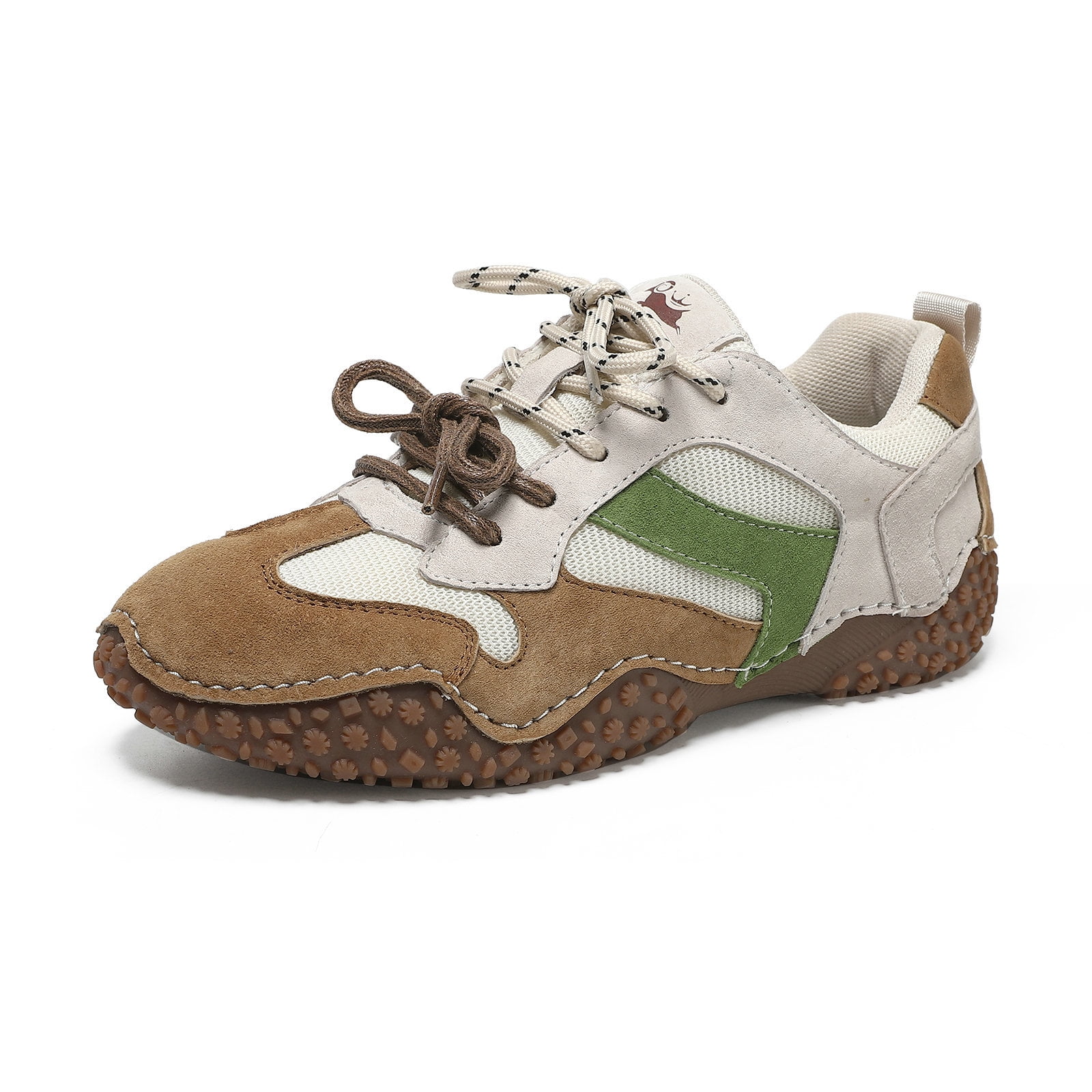 ZELAND Men's & Women's Big Size Genuine Leather Casual Outdoor Hiking Shoes - Breathable, Anti-Slip, Pigskin Top-Layer Leather Sports Sneakers, All Seasons
