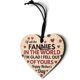 thumbnail image 1 of Ornamento colgante en forma de corazón Durable Mamá Regalos de hijas Letras de madera Accesorios para automóviles Decoración para uso doméstico DIY 3 Pack Inevent HA011707-03, 1 of 7