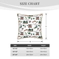 thumbnail image 2 of KLL Camping Caravan 2 Decorative Throw Pillow Covers Velvet Soft for Couch Sofa Bedroom Living Room Outdoor (No pillow core)- 18"x18", 2 of 5