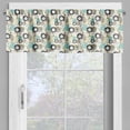 thumbnail image 2 of Ambesonne Blue Brown Window Valance, Dandelions Floral, 54" X 18", Multicolor, 2 of 5