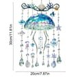 thumbnail image 3 of SLYNSHome Sea Themed Acrylic Wind Chime, 11.8 Inch Colorful Sunlight Reflector, Crystal Hanging Suncatcher for Yard Garden, Sparkling Window Porch Decor, Beach Lover Gift, 3 of 6