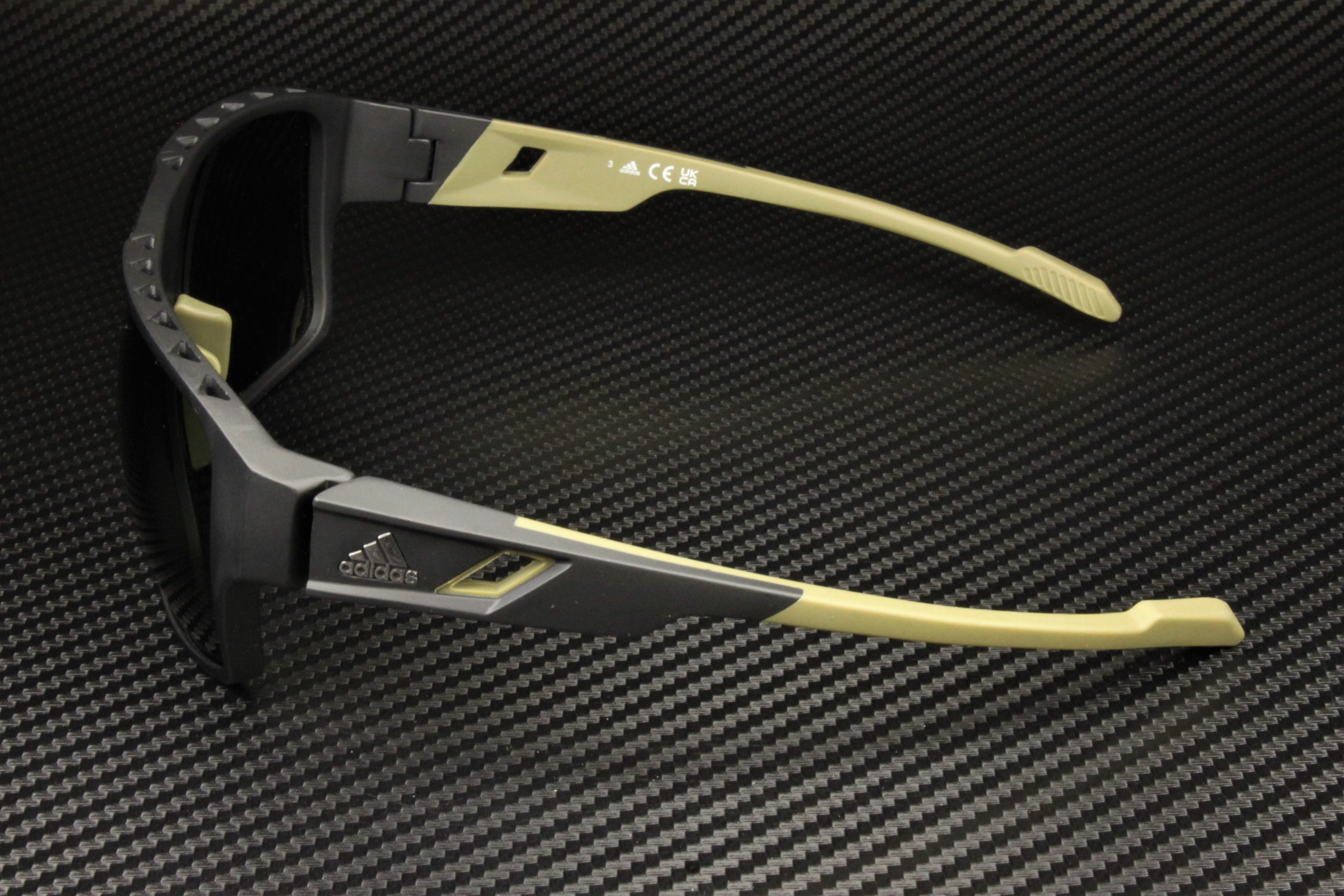 Adidas SP0046 02N 59mm Rectangle Sunglasses Men's Matte Black