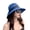 Navy Blue, variant on D-GROEE Women Straw Hat Beach Sun Cap Flower Decor Lady Braided for Travel Decoration Summer Vacation Soft Lightweight and Breathable
