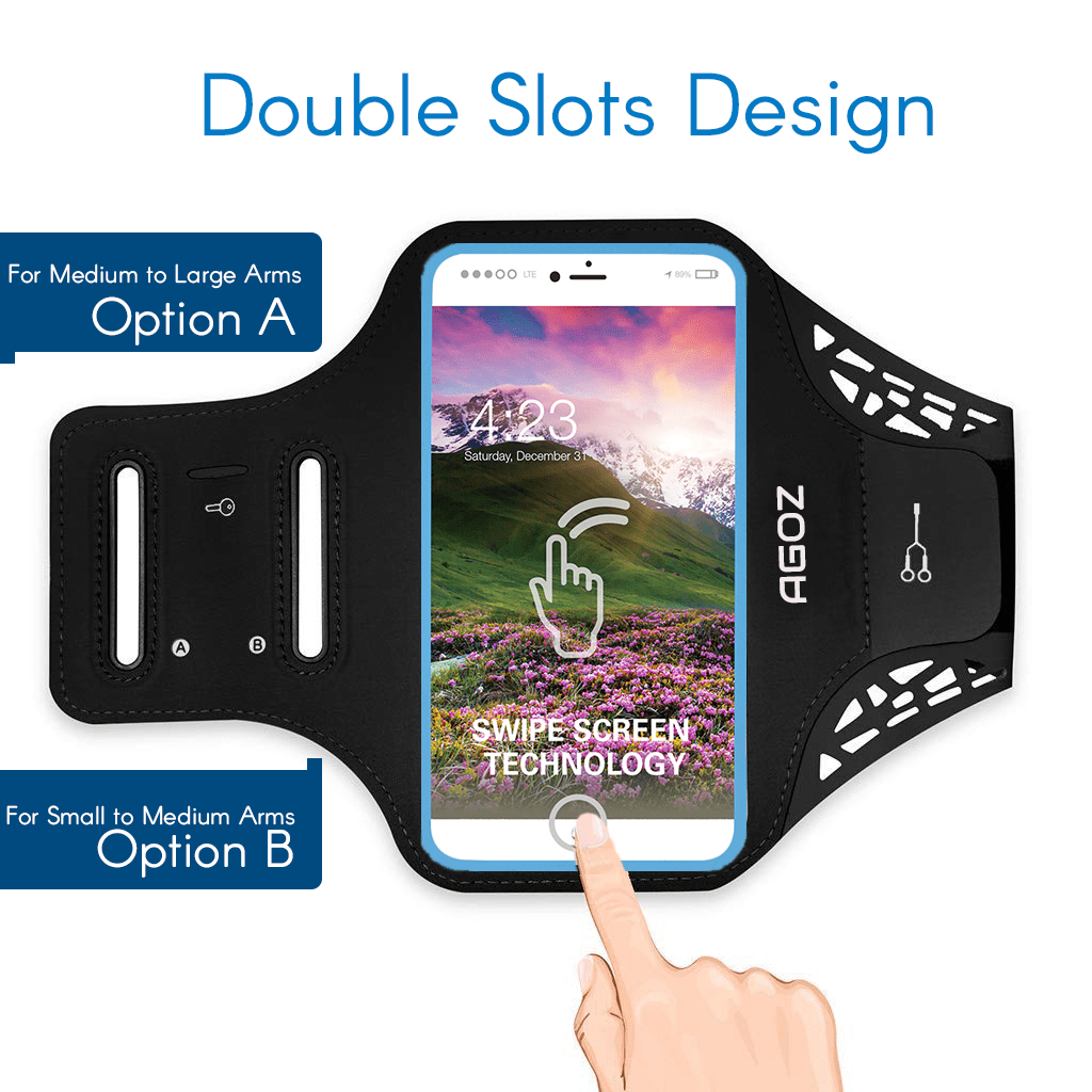 Blue Sports Armband Phone Case Cover Gym Running FOR Google Pixel 3 