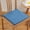 Blue, variant on Dining Chair Cushion 40x40cm Thickened Sponge Pad | Linen Upholstery | Removable Washable Seat Pad | Non-Slip Straps | Home Office Restaurant Furniture | Multiple Colors