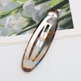 thumbnail image 3 of Unique Bargains 1 Pc Hair Snap Clip Acetate Hair Clips Lake Blue Coffee Color, 3 of 5