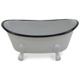 thumbnail image 3 of Contemporary Home Living 7" Gray and Black Mini Metal Bathtub Decoration, 3 of 4