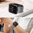 thumbnail image 6 of Woaeety Stainless Steel Metal Band for Apple Watch 45/44/42/41/40/38mm, Apple Watch Band Bracelet for Apple Watch Series 7 Apple Watch Series 6 Apple Watch Series 5/4/3/2/1(Gray-38mm/40mm), 6 of 12