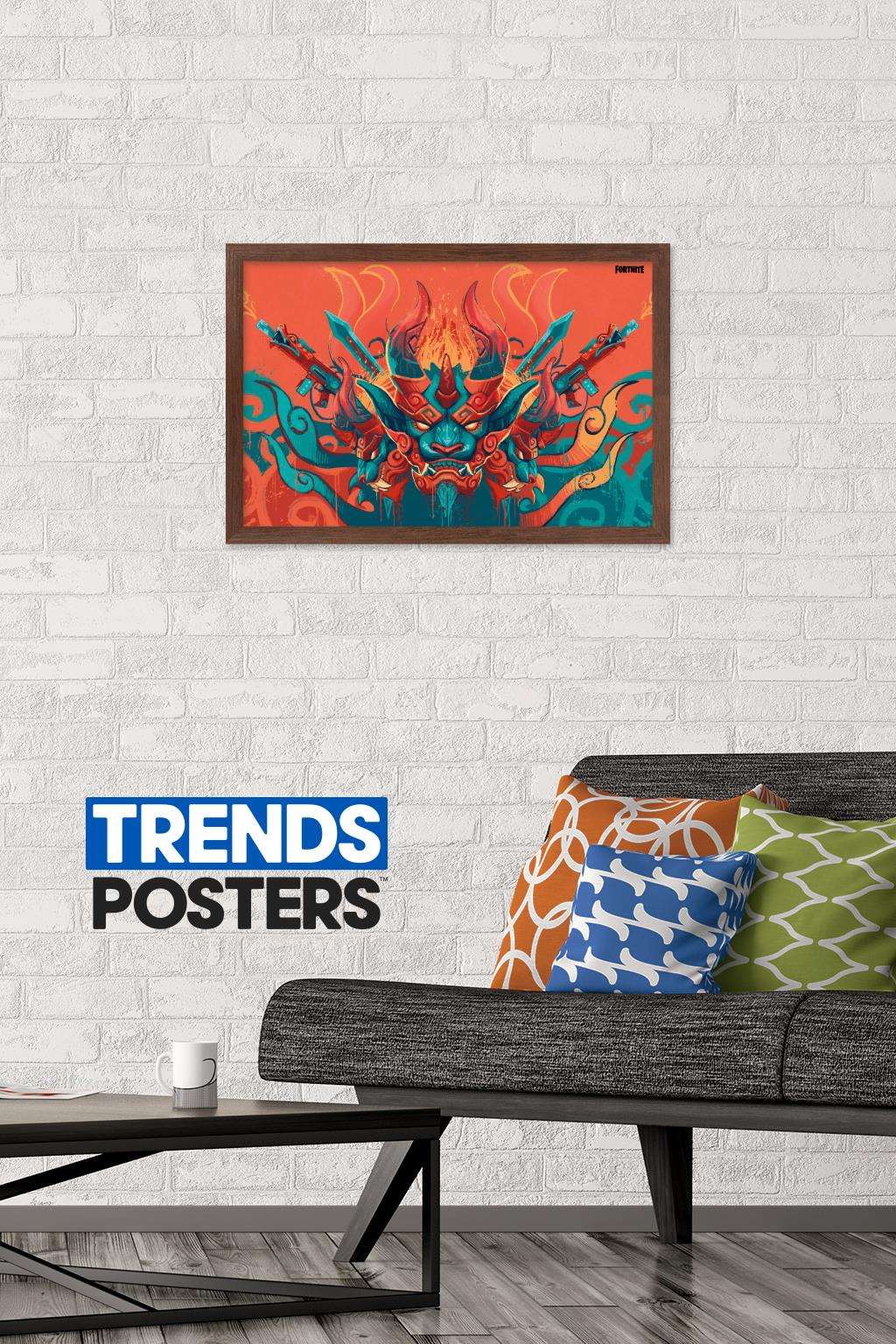 Fortnite - Kiptoe Wall Poster, 14.725" x 22.375", Framed