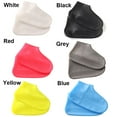 thumbnail image 3 of Durable Wear-Resistant Outdoor Accessories Non-Slip Silicone Overshoes Rain Boots Sleeve Waterproof Shoes Protectors Rainproof Shoe Cover BLACK M, 3 of 8