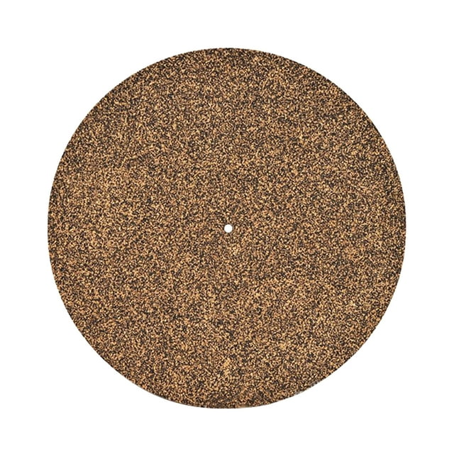 Tapis de Disque en Liège 12 Pouces Tapis de Lecteur de Vinyle Tapis en Liège Phonographe Tapis Anti-Choc Réduction de Bruit Antistatique