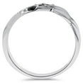 thumbnail image 3 of Pompeii 1/10ct Black Diamond Mens Ring 14K White Gold (Black,), 3 of 4