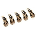 thumbnail image 1 of yuksok 5 Pcs Diamond Inserted Fashion Shoe Design Charms Jewelry Making Findings Craft black, 1 of 9