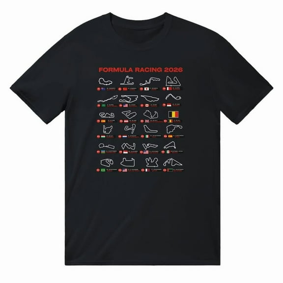 Formula Racing 2026 Schedule Shirt, Motorsport Fan T-Shirt, Grand Prix Inspired Graphic Tee