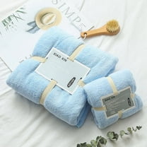 Clearance Under 10$! Bath Towels Cotton 2 In 1 Bath Towel And Face Towel Soft-Bath Towels Set