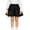 Black, variant on TIREOW Girls Summer Ruffled Bubble Skirt Puffy Cake Skirt Solid Color Elastic Waisted A Line Bow Decor Sweet Short Skirt