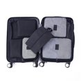 thumbnail image 1 of Bolsa de artículos de tocador portátil, resistente al agua, de gran capacidad, versátil, organizador de viaje, juego de bolsas para caja de almacenamiento de 18 a 32 pulgadas, 7 Uds., color negro, 1 of 12