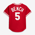 thumbnail image 3 of Men's Mitchell & Ness Johnny Bench Scarlet Cincinnati Reds Authentic Batting Practice Jersey, 3 of 7