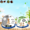 thumbnail image 1 of Juego de 2 collares ajustables antipulgas y antigarrapatas para perros y gatos de hasta 8 meses de edad, collar antipulgas y antimosquitos (70 cm + 38 cm), 1 of 5