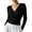 Black, variant on Sweaters for Women Fashion Wrap Cross V Neck Long Sleeve Knit Sweaters Classic Solid Color Slim Fit Pullover Sweaters Lightweight Soft Knit Tops for Women Navy L