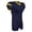 Blue, variant on Backer Football Jersey - NAVY BODY, GOLD BODY - L