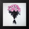 thumbnail image 2 of Atelier B Art Studio 20x20 Black Modern Framed Museum Art Print Titled - BOUQUET OF ROSES, 2 of 5
