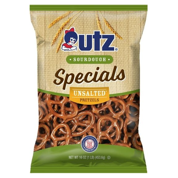 Utz Unsalted Special Pretzels, Crispy Twists, 16 oz, 10 Count