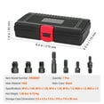 KFFKFF 7-Pc Thread Renewal Kit, Metric Sizes M10-M22, Carbon Steel ...