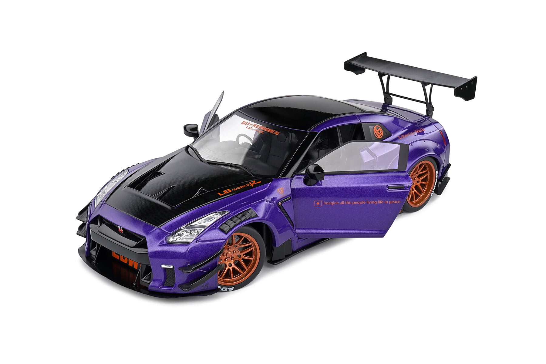 2022 Nissan GT-R (R25) w/Liberty Walk 2.0 - Purplezilla - Solido