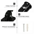 thumbnail image 4 of Adjustable Flag Pole Bracket Heavy Duty Aluminum Flagpole Display Holder (Black), 4 of 6